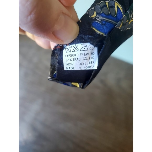 Fratello Hand Made Lacrosse Men's Necktie LAX Black - Picture 6 of 6